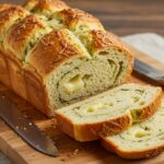 Deliciously soft and cheesy Copycat Subway Italian Herb & Cheese Bread, perfect for sandwiches, displayed beautifully on a cutting board.