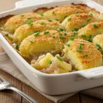 Delicious Easy Lipton Onion Soup Potatoes served on a rustic table, highlighting the final result of this comforting dish.