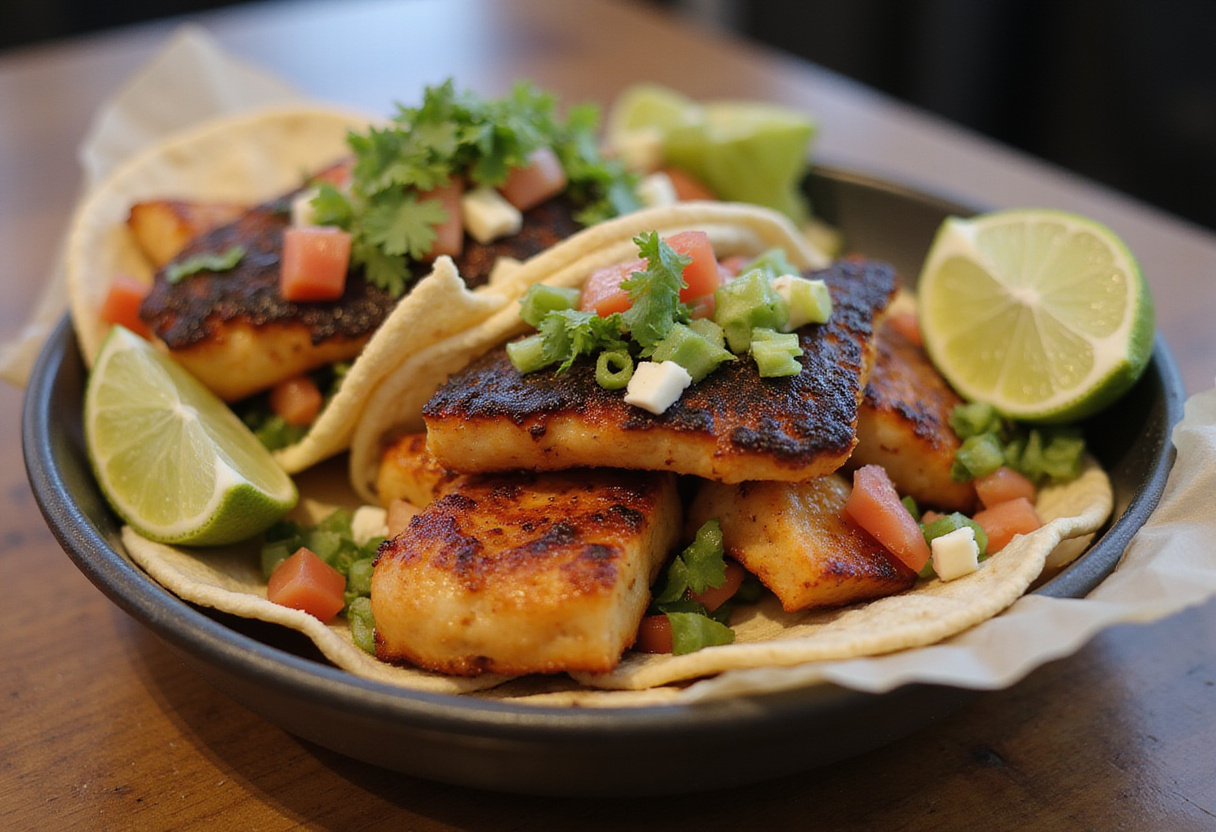 Assembled blackened fish taco bowl, showcasing the perfect mix of flavors and textures for a satisfying meal.