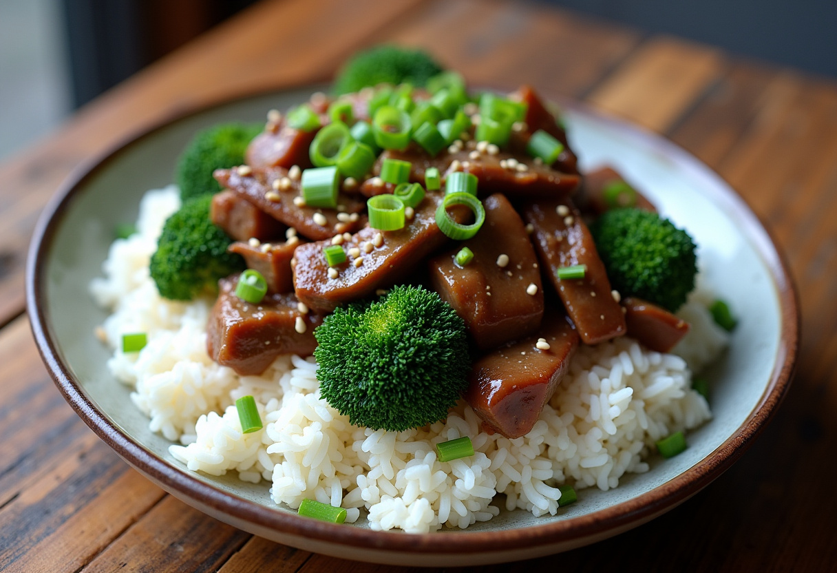 Final presentation of Easy Beef and Broccoli Recipe, showcasing a delicious and colorful meal ready to be enjoyed.