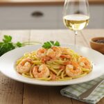 Enjoy a stunning dish of Marry Me Shrimp Pasta, creamy and garlicky, ready to impress with its delicious flavors and elegant presentation.