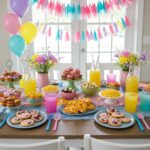 Completed Parent Trap Meal Party spread showcasing a variety of colorful dishes, perfect for a fun and festive gathering.