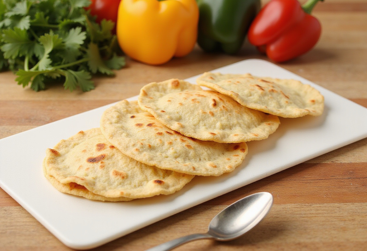 Mini tortillas ready for filling to create delicious Taco Ranch Bites, surrounded by fresh vegetables.